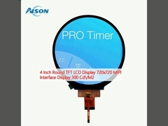 4 นิ้ว รอบ TFT จอ LCD 720x720 MIPI อินเตอร์เฟซจอ 300 Cd / M2