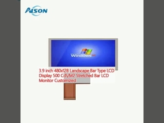 3.9 นิ้ว 480x128 ลายแหล่งทัศน์ ลายจอ LCD 500 Cd/M2 ลายจอ LCD