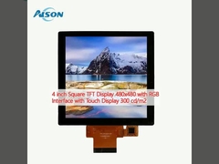 4 นิ้ว Square TFT Display 480x480 กับ RGB Interface กับ Touch Display 300 cd/m2