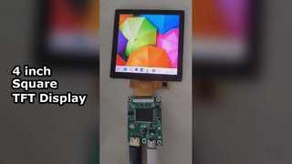 จอแสดงผล TFT สี่เหลี่ยมขนาด 4 นิ้ว 720x720