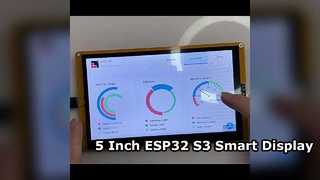 หน้าจอสัมผัสบอร์ดพัฒนา ESP32 S3 ขนาด 5 นิ้ว