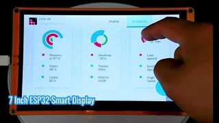 7 นิ้ว ESP32 800X480 จอแสดงผลโมดูลหน้าจอสัมผัสแบบ Capacitive