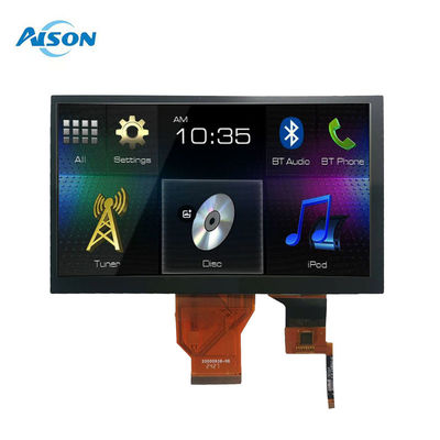 หน้าจอสัมผัส TFT ขนาด 7 นิ้ว 50 ปิน หน้าจอสัมผัสขนาดจุ 800x480 RGB 400cd/m2