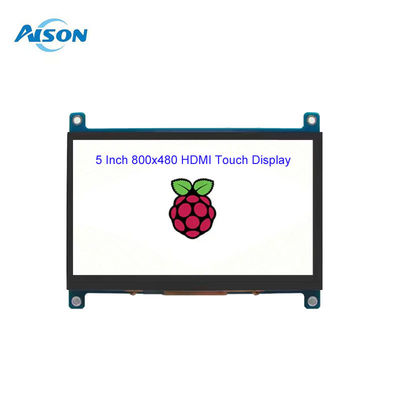 5 นิ้ว 800x480 HDMI Touch TFT Display 400 Cd/M2 แรสเบอรี่ ไพ LCD Display
