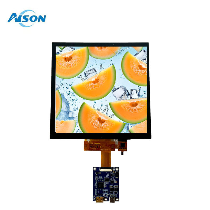 7.6 นิ้ว 800*800 ตาราง TFT LCD Display Screen With Capacitive Touch ...