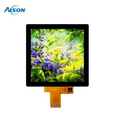 4 นิ้วจอ LCD สี่เหลี่ยม 40 ปิน สี่เหลี่ยมจอสัมผัส 480X480 ด้วย PCAP Touch