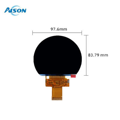 3.54 นิ้ว รอบ TFT Display 800x640 TFT Display Panel ลําโพงรูปร่างสําหรับเครื่องมือจักรยานยนต์