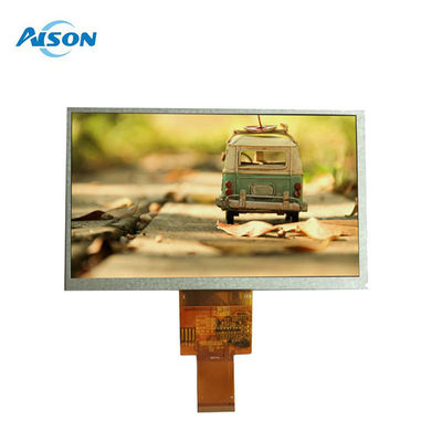 7 นิ้ว 40 ปิน 800x480 TFT LCD Display Panel 400 Cd/M2 อินเตอร์เฟซ RGB