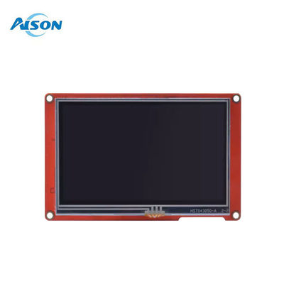 480x272 HMI จอ LCD 4.3 นิ้ว จอสัมผัสแบบต้านทาน 4 pin