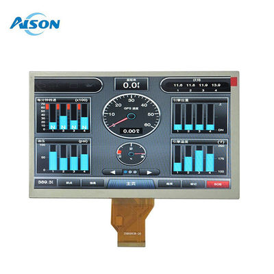 8 นิ้ว 800x480 TFT LCD Display ความสว่างสูง 1000cd/m2 สําหรับการใช้งานอุตสาหกรรม RGB Interfacde