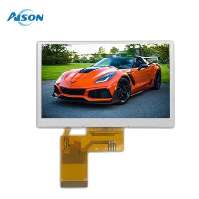 4.3 นิ้ว 800x480 IPS TFT LCD Display 450 Cd/M2 อินเตอร์เฟซ RGB