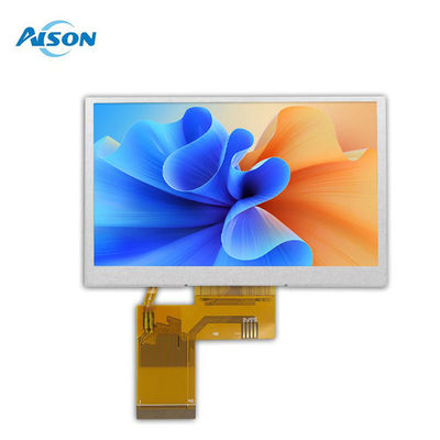 4.3 นิ้ว 800x480 IPS TFT LCD Display 450 Cd/M2 อินเตอร์เฟซ RGB