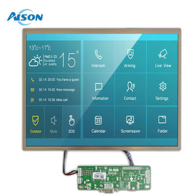 12.1 นิ้ว 1024x768 IPS Industrial TFT LCD Display 650 cd/m2 สําหรับการใช้งานในอุตสาหกรรม