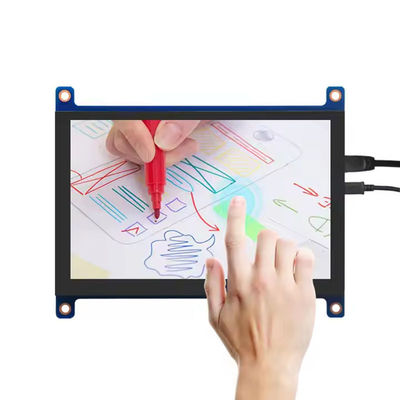 5 นิ้ว HDMI Raspberry Pi Display 800x480 มอกลุ้นจอสัมผัสขนาดจุ 400 Cd/M2