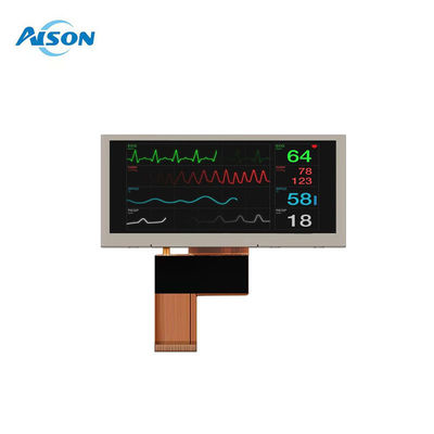 3.9 นิ้ว แบบแท่นจอ LCD 480x128 ภาพจอ LCD การแพทย์ SPI/MCU Interface