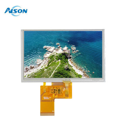 5 นิ้ว 800x480 RGB 40 Pin Interface TFT LCD Display พร้อมแผ่นสัมผัสแบบต้านทาน