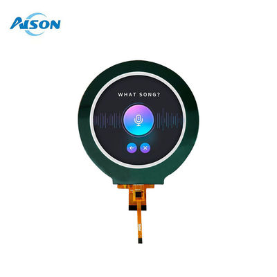 3.4 นิ้ว 800 * 800 วงกลม TFT LCD Display MIPI อินเตอร์เฟซ 30 ปินสําหรับการควบคุมอุตสาหกรรมบ้านฉลาด