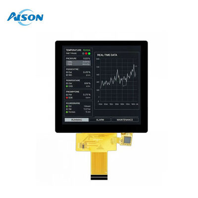 จอแสดงผล LCD TFT MIPI ทรงสี่เหลี่ยมขนาด 3.95 นิ้ว 720X720 พร้อมหน้าจอสัมผัสแบบคาปาซิทีฟ LED Backlight GT911 สำหรับ Smart Home แบบ 86 Box