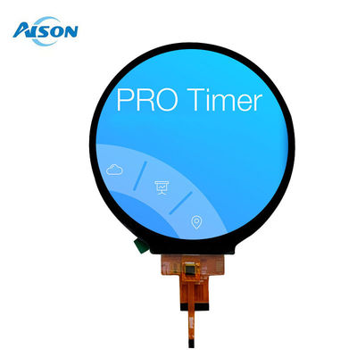 โมดูลจอกลม 4 นิ้ว 720x720 โมดูลจอ LCDกลม 300 Cd/M2 ปกติดํา
