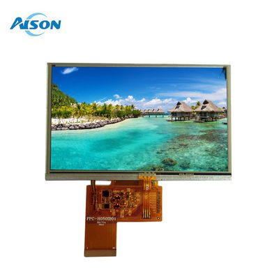 5 นิ้ว 800X480 RGB อินเตอร์เฟซ TFT LCD Module รองรับจอสัมผัส