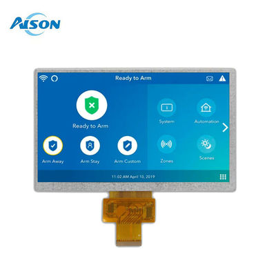 7 นิ้ว ความร้อนกว้าง 800x480 อุตสาหกรรม TFT Display 500 Cd / M2 IPS แผ่น LCD