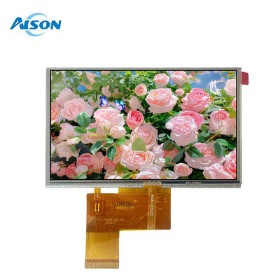 5.0 โมดูล LCD IPS TFT ขนาด 5 นิ้ว TFT พร้อมแผ่นสัมผัสแบบต้านทาน ความละเอียด 800X480